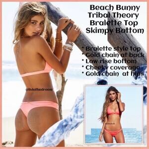 Beach Bunny Tribal Theory Bralette Bikini Top &
Skimpy Bottom $260